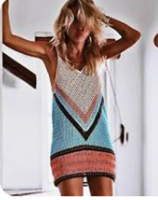 Crochet Swimsuit Cover Size Small, Excellent Condition, Racerback